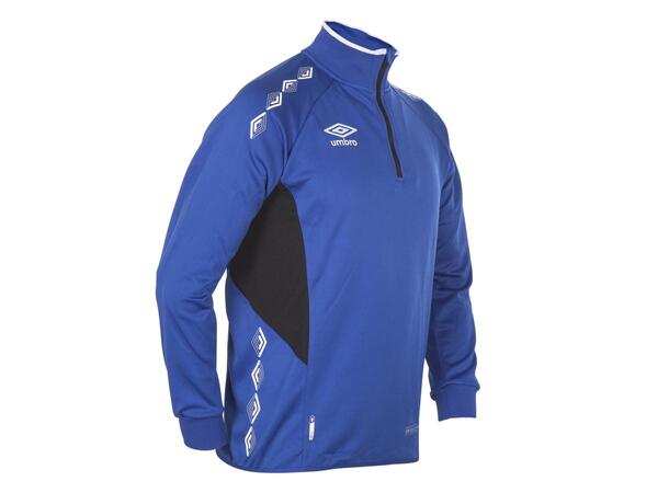 UMBRO UX-1 Half Zip Jr Blå/Vit 164 Träningströja med krage 